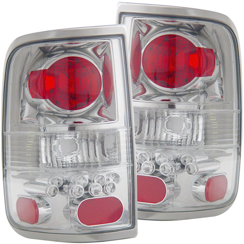 ANZO 2004-2008 Ford F-150 Taillights Chrome - Burkken Auto Parts