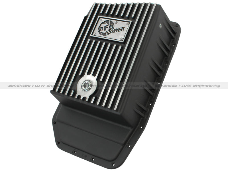 aFe Power Transmission Pan Black Machined 09-14 Ford 6R80 F-150 Trucks - Burkken Auto Parts