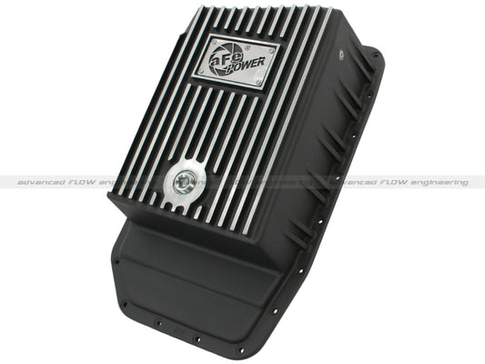 aFe Power Transmission Pan Black Machined 09-14 Ford 6R80 F-150 Trucks - Burkken Auto Parts