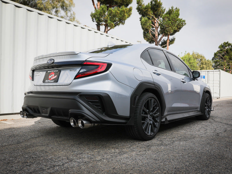 aFe POWER Takeda 3in to 2-1/2in 304 SS Cat-Back Exhaust w/ Polished Tips 22-23 Subaru WRX H4-2.4L(t) - Burkken Auto Parts