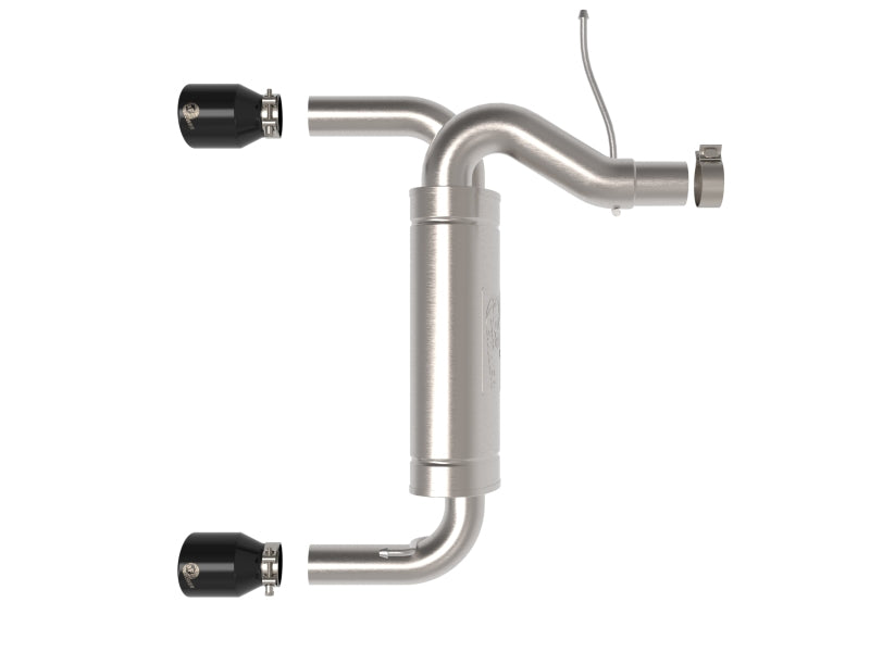 aFe Vulcan 3in 304 SS Axle-Back Exhaust 2021 Ford Bronco L4-2.3L (t)/V6-2.7L (tt) w/ Black Tips - Burkken Auto Parts