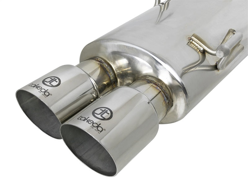 aFe Takeda 3in SS Exhaust Cat-Back 15-16 Subaru WRX/STI 2.0L/2.5L Polished Tips - Burkken Auto Parts