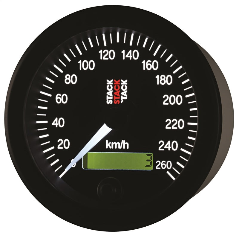 Autometer Stack 88mm 0-260 KM/H Electronic Speedometer - Black - Burkken Auto Parts