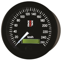 Autometer Stack 88mm 0-260 KM/H Electronic Speedometer - Black - Burkken Auto Parts