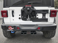 aFe Rebel Series 2.5in. 304 SS C/B Exhaust System 2018 Jeep Wrangler (JL) V6-3.6L - Black Tip - Burkken Auto Parts