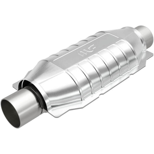 MagnaFlow Conv Universal 2.25in Inlet 2.25in Outlet 16in Length 6.375in Width - Burkken Auto Parts