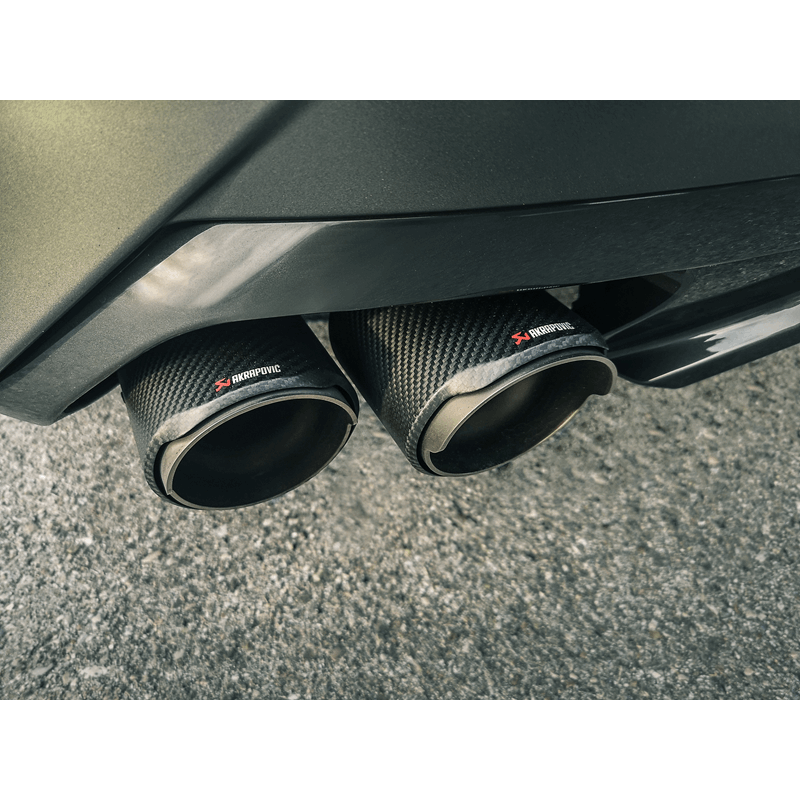 Akrapovic 2019 BMW Z4 M40i (G29) Slip-On Line (Titanium) w/Carbon Fiber Tips - Burkken Auto Parts