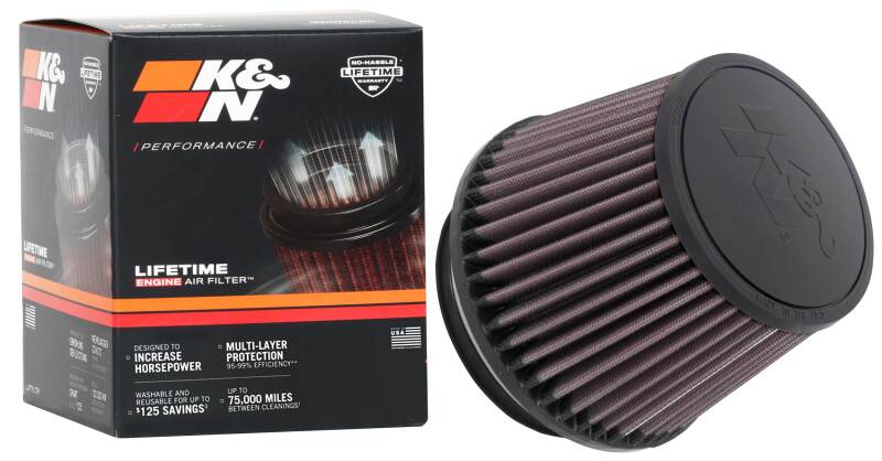 K&N Filter Universal X Stream Clamp-On 4-1/2in Flange 5-7/8in Base 4-1/2in Top 4-1/2in Height - Burkken Auto Parts