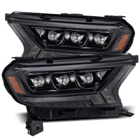 AlphaRex 19-21 Ford Ranger NOVA LED Proj Headlight Plnk Style Alpha Blk w/Activ Light/Seq Signal/DRL - Burkken Auto Parts