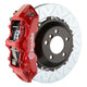 Brembo 11-14 Mustang GT w/OEM Brembo(S197) Fr GT BBK 6Pist Cast 380x32 2pc Rtr Slot Type3-Red - Burkken Auto Parts
