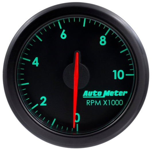 Autometer Airdrive 2-1/6in Tachometer Gauge 0-10K RMP - Black - Burkken Auto Parts