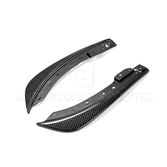 Anderson Composites 09-14 Dodge Challenger Front Bumper Canards - Burkken Auto Parts