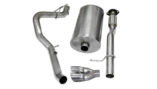 Corsa 2007-2008 Chevrolet Suburban 1500 5.3L V8 Polished Sport Cat-Back Exhaust - Burkken Auto Parts
