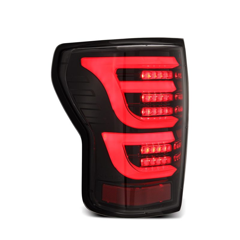 AlphaRex 07-13 Toyota Tundra LUXX-Series LED Tail Lights Alpha-Black - Burkken Auto Parts