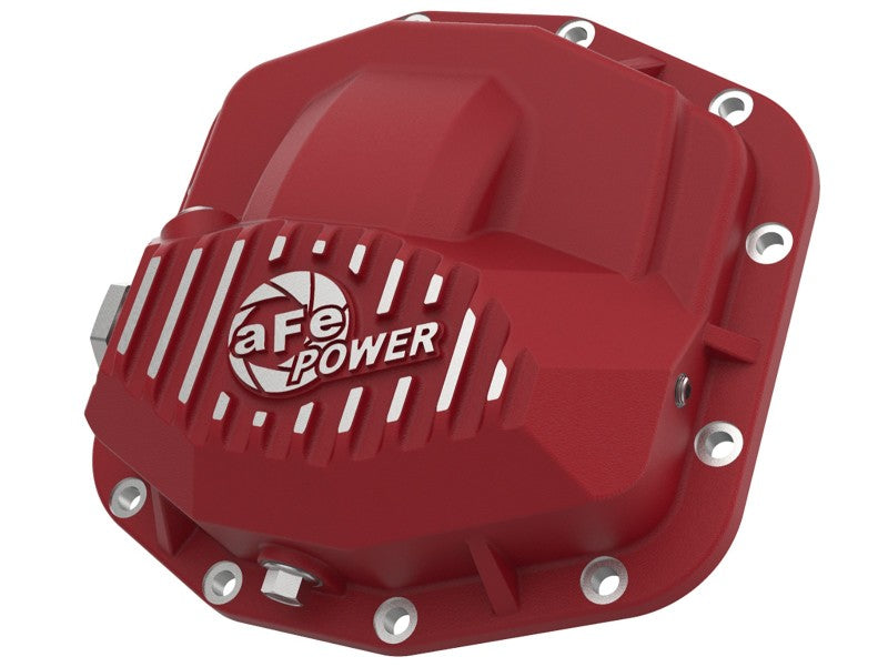 aFe Power Pro Series Front Differential Cover Red w/Machined Fins 18-19 Jeep JL (Dana M210) - Burkken Auto Parts