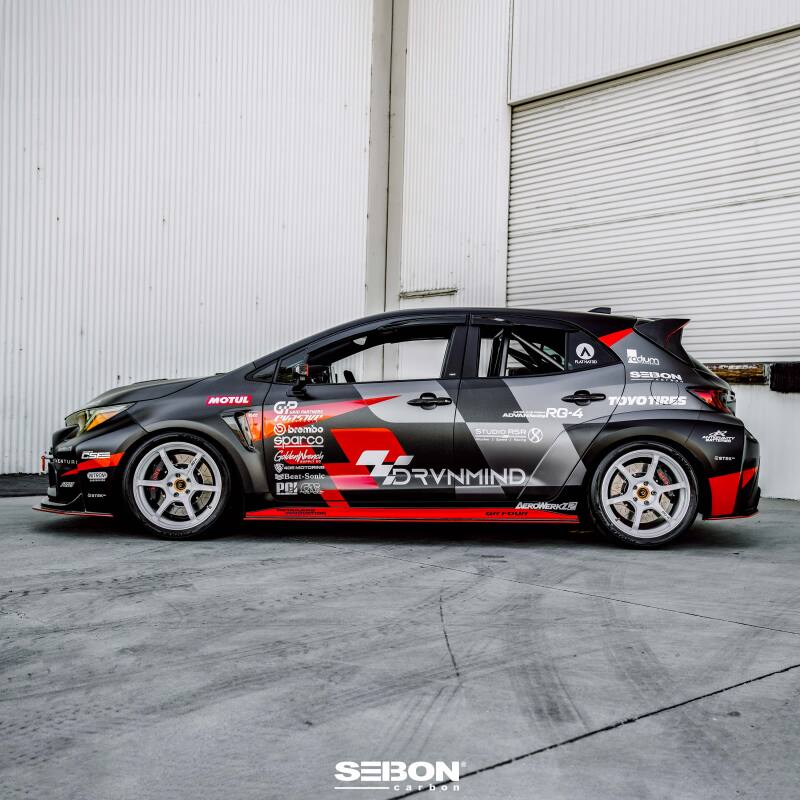 Seibon 2023+ Toyota GR Corolla MB-Style Carbon Fiber Side Skirts - Burkken Auto Parts