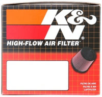K&N Filter Universal Rubber Filter 2 1/4 inch Flange 3 1/2 inch OD 4 inch Height - Burkken Auto Parts