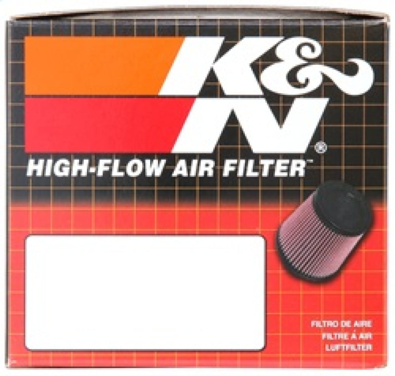 K&N Filter Universal Rubber Filter - Round Straight 1.688in Flange ID x 3in OD x 4in Height - Burkken Auto Parts