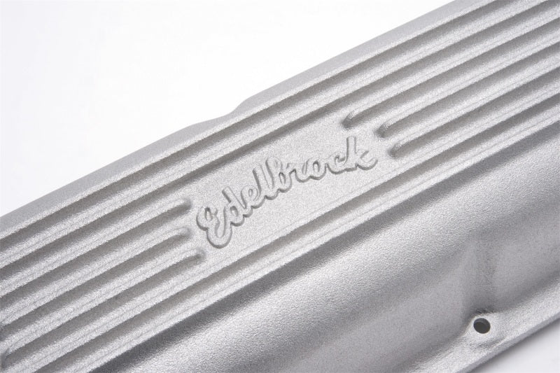 Edelbrock Valve Cover Classic Series Chevrolet 1965 and Later 396-502 V8 Satin - Burkken Auto Parts