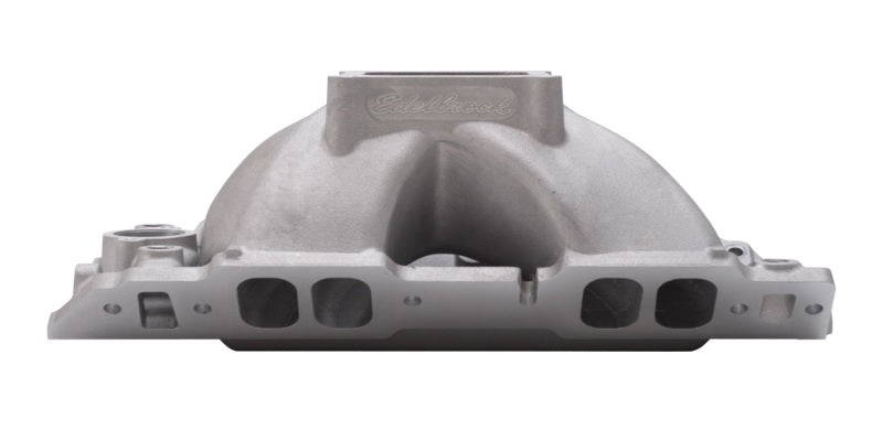 Edelbrock Manifold BBC Short Deck Super Victor 565 Conventional Rect Port Heads - Burkken Auto Parts