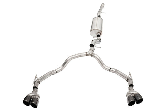 Corsa 2021-2025 Suburban / Yukon XL 6.2L 4WD Dual Rear 3in to 2.75in Sport Cat-Back DW 4in BLK Tips - Burkken Auto Parts