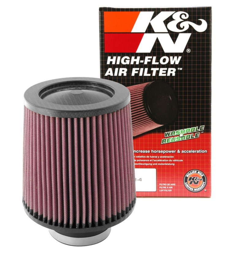 K&N Round Tapered Universal Air Filter 3 inch Flange 6 inch Base 5 inch Top 6 inch Height - Burkken Auto Parts