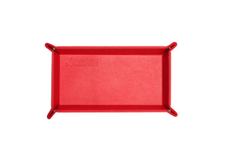 Akrapovic Leather Desk Valet - Red - Burkken Auto Parts