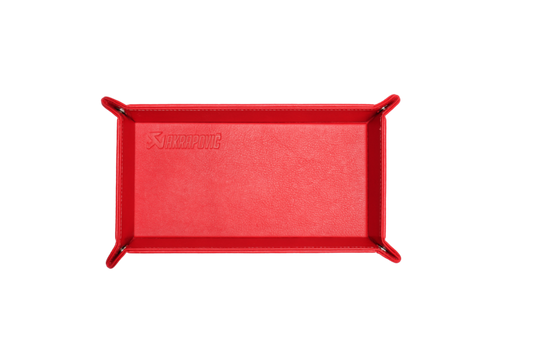 Akrapovic Leather Desk Valet - Red - Burkken Auto Parts