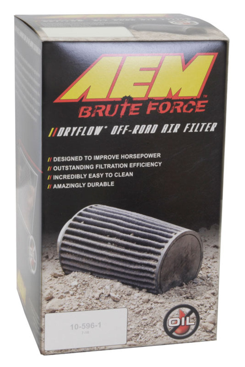AEM Dryflow Conical Air Filter 2.75in Flange ID / 6in Base OD / 5.125in Top OD / 9.125in Height - Burkken Auto Parts