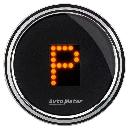 Autometer Designer 2-1/16in Chrome Domed Lens Black Dial PRNDL Gauge - Burkken Auto Parts