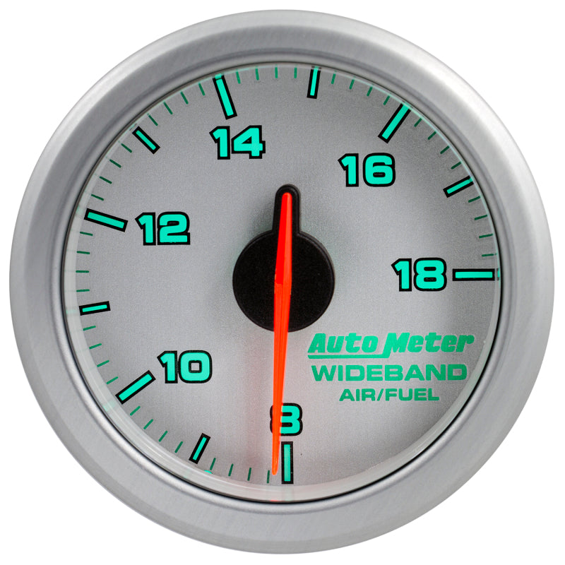 Autometer Airdrive 2-1/6in Wideband Air / Fuel Gauge 10:1-17:1 ARF Range - Silver - Burkken Auto Parts