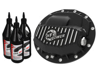 aFe Power Pro Series Front Diff Cover Black Machined & Gear Oil 13-18 Dodge Ram 2500/3500 - Burkken Auto Parts
