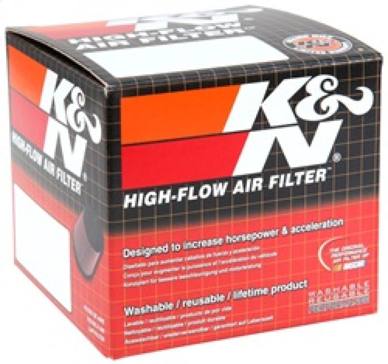 K&N Filter Universal Rubber Filter 2 1/4 inch Flange 3 1/2 inch OD 4 inch Height - Burkken Auto Parts