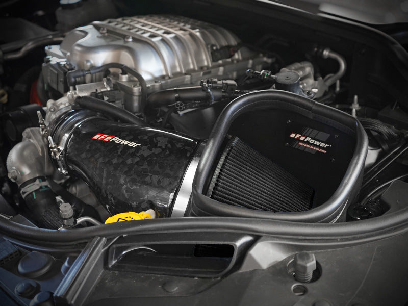 aFe 2021 Dodge Durango SRT Hellcat Track Series Carbon Fiber Cold Air Intake System w/ Pro 5R Filter - Burkken Auto Parts