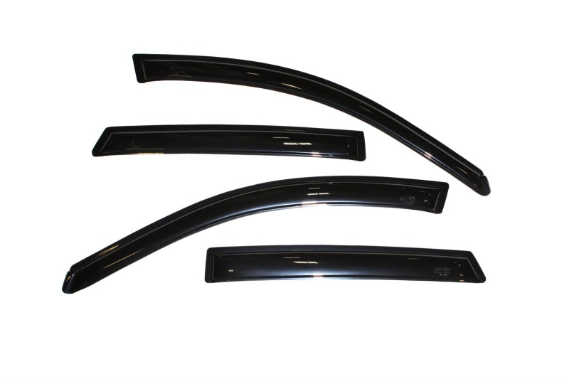 AVS 03-08 Pontiac Vibe Ventvisor Outside Mount Window Deflectors 4pc - Smoke - Burkken Auto Parts