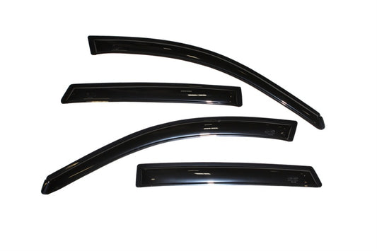 AVS 03-08 Pontiac Vibe Ventvisor Outside Mount Window Deflectors 4pc - Smoke - Burkken Auto Parts