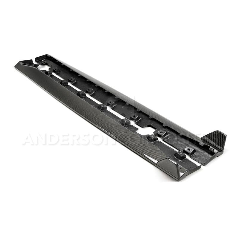 Anderson Composites 2015-2017 Ford Mustang GT350 Style Rocker Panel Splitter - Burkken Auto Parts