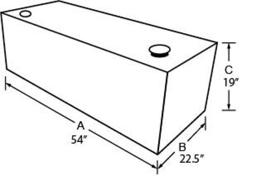 Tradesman Aluminum Rectangular Liquid Storage Tank (98 Gallon Capacity) - Black - Burkken Auto Parts