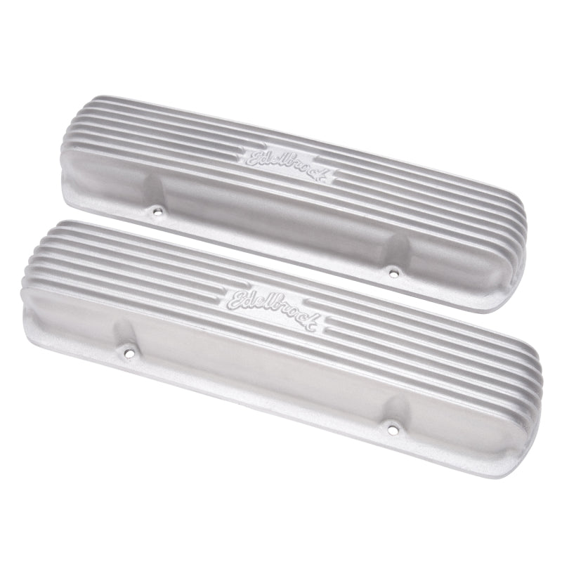 Edelbrock Valve Cover Classic Series Pontiac 1962-1979 301-455 CI V8 Satin - Burkken Auto Parts