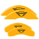 MGP 2 Caliper Covers Engraved Front MGP Yellow Finish Black Characters 2018 Kia Rio