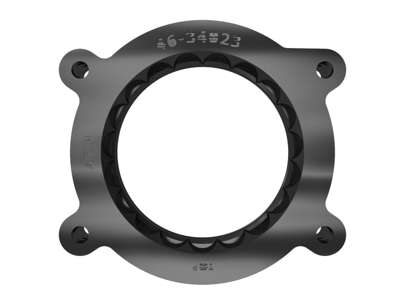 aFe 2020 Vette C8 Silver Bullet Aluminum Throttle Body Spacer / Works With aFe Intake Only - Black - Burkken Auto Parts