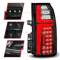 ANZO 15-20 Chevrolet Tahoe Sequential LED Tube Taillights Black - Burkken Auto Parts
