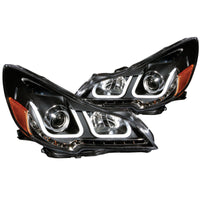 ANZO 2010-2014 Subaru Outback Projector Headlights w/ U-Bar Black - Burkken Auto Parts
