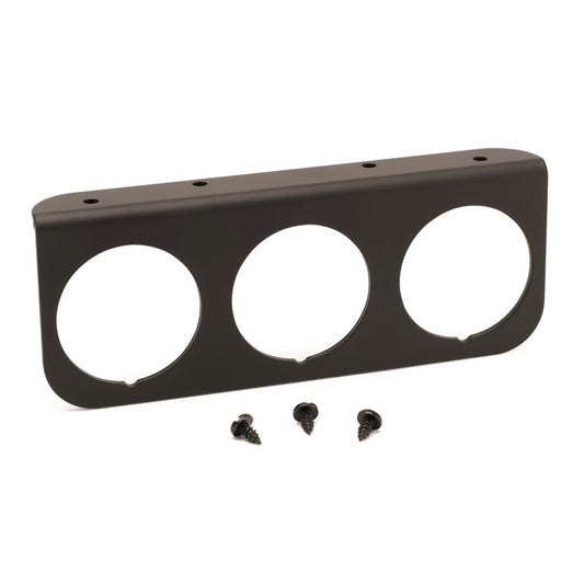 Autometer 2-1/16in Black 3-Hole Gauge Panel - Burkken Auto Parts