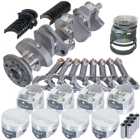 Eagle Chevy 350 3.480in Crank 5.700in I-Beam Rods -3.7cc Flat Top 4.040in Pistons Rotating Assembly - Burkken Auto Parts