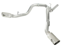 aFe MACHForce XP Exhaust Aluminized Dual Split DPF Back 11-15 GM Diesel Truck V8-6.6L (td) (pol tip) - Burkken Auto Parts