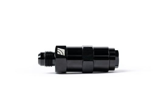 AMS Performance 5/16 Quick Connect to -6AN Inline Fuel Pulsation Damper - Burkken Auto Parts