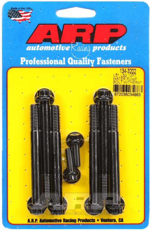 ARP LS1 LS2 12pt Water Pump Bolts w/ Thermostat Housing Bolts Kit - Burkken Auto Parts