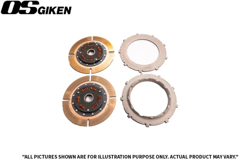 OS Giken Mitsubishi CZ4A Evo X/Overhaul A TR Series Twin Plate Clutch Kit - Burkken Auto Parts