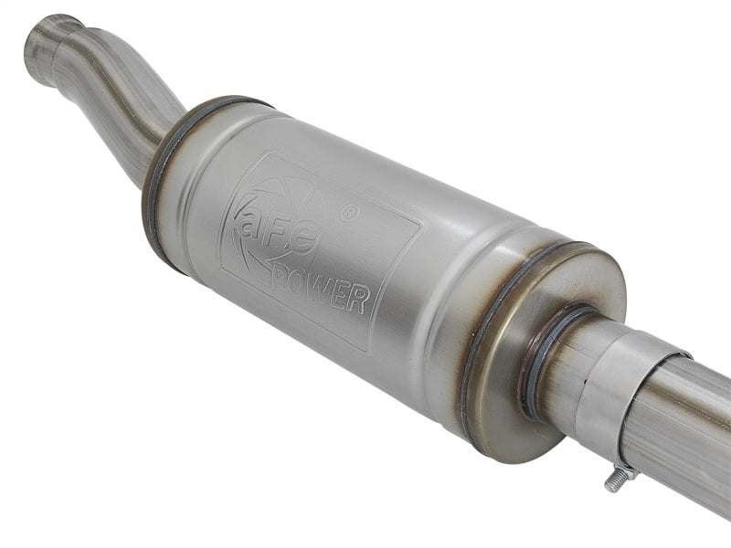 aFe Rock Duster 3in 409 SS Cat-Back Turn-Down Exhaust 2018+ Jeep Wrangler (JL) V6 3.6L - Burkken Auto Parts